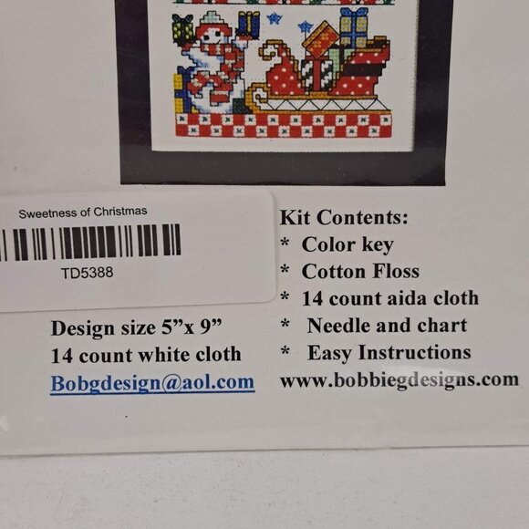 Sweetness of Christmas #MS398 Counted Cross Stitch Kit NWT - Picture 3 of 5